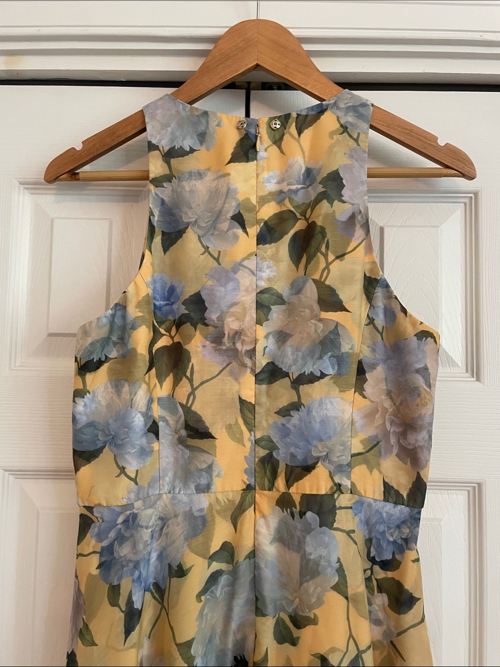Sachin & Babi Kate Draped Floral Print Organza Gown Dress size 8 - Picture 10 of 15